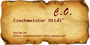 Czechmeister Ottó névjegykártya